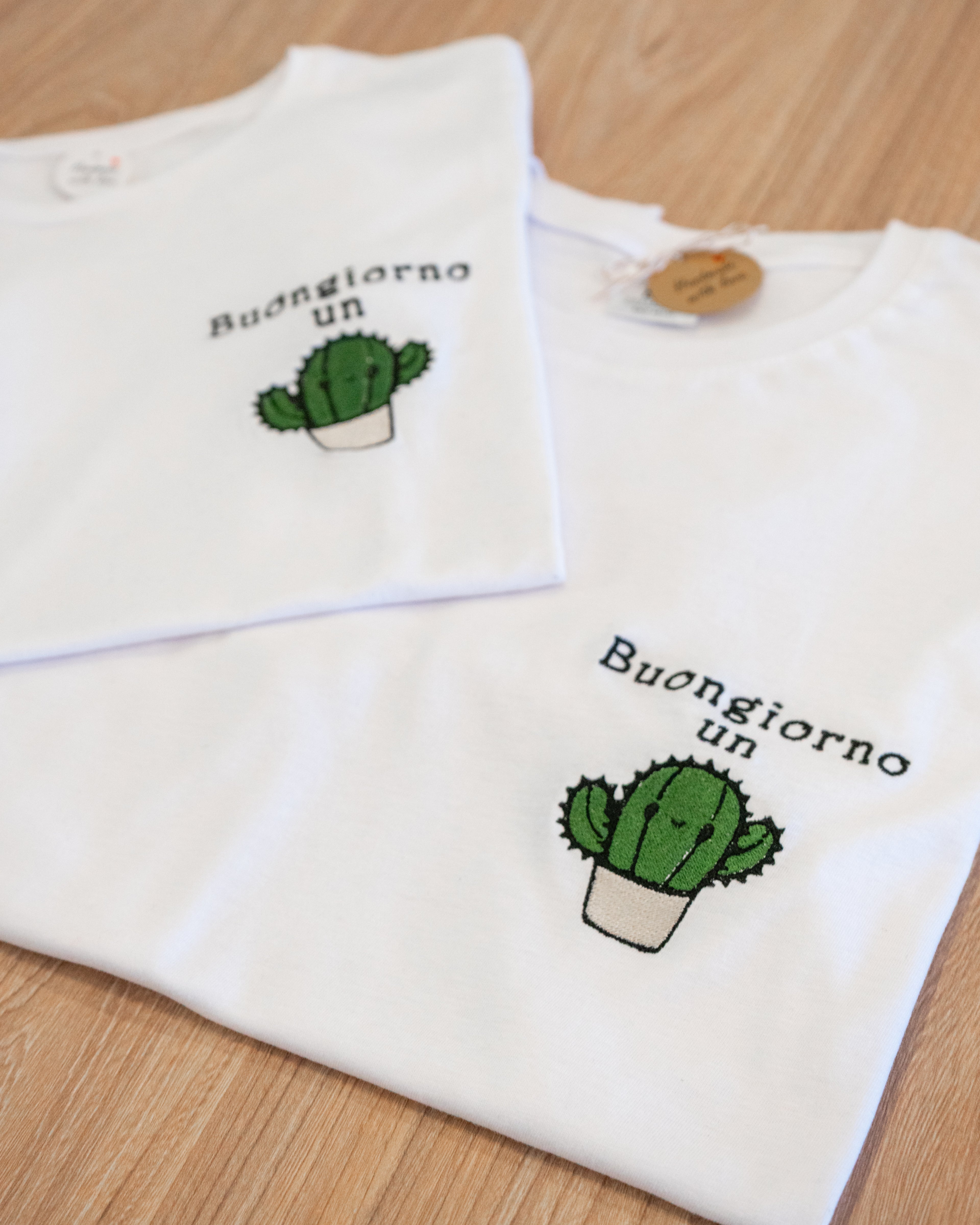 T-SHIRT "BUONGIORNO UN CACTUS"