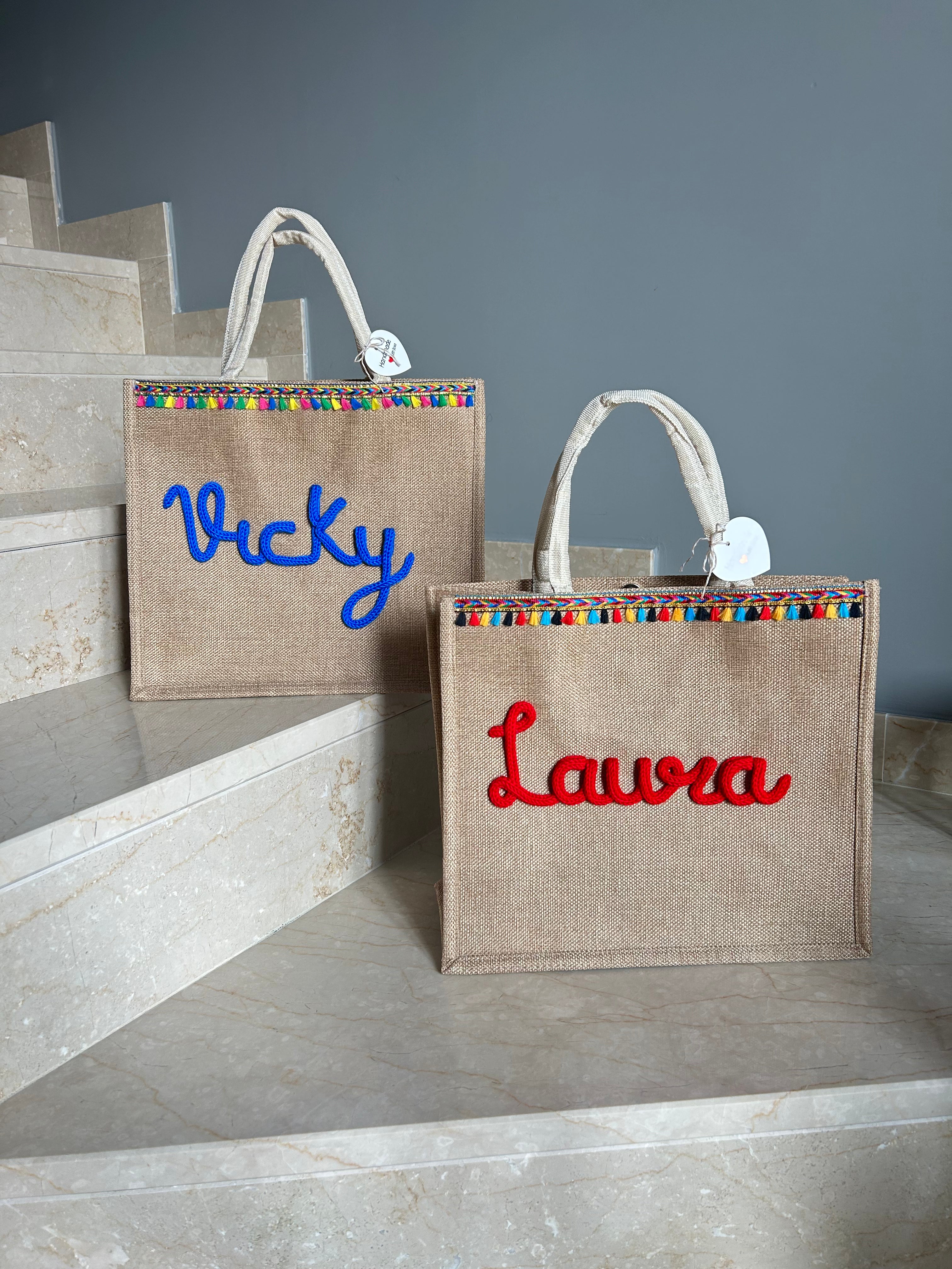 BORSA IN JUTA CON NOME