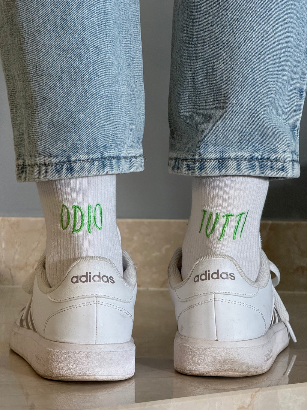 CALZE RICAMO PERSONALIZZATO DONNA