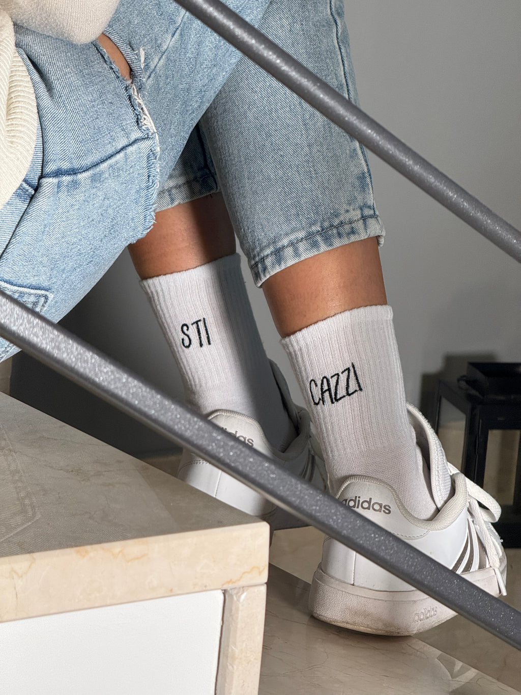 CALZE RICAMO PERSONALIZZATO DONNA