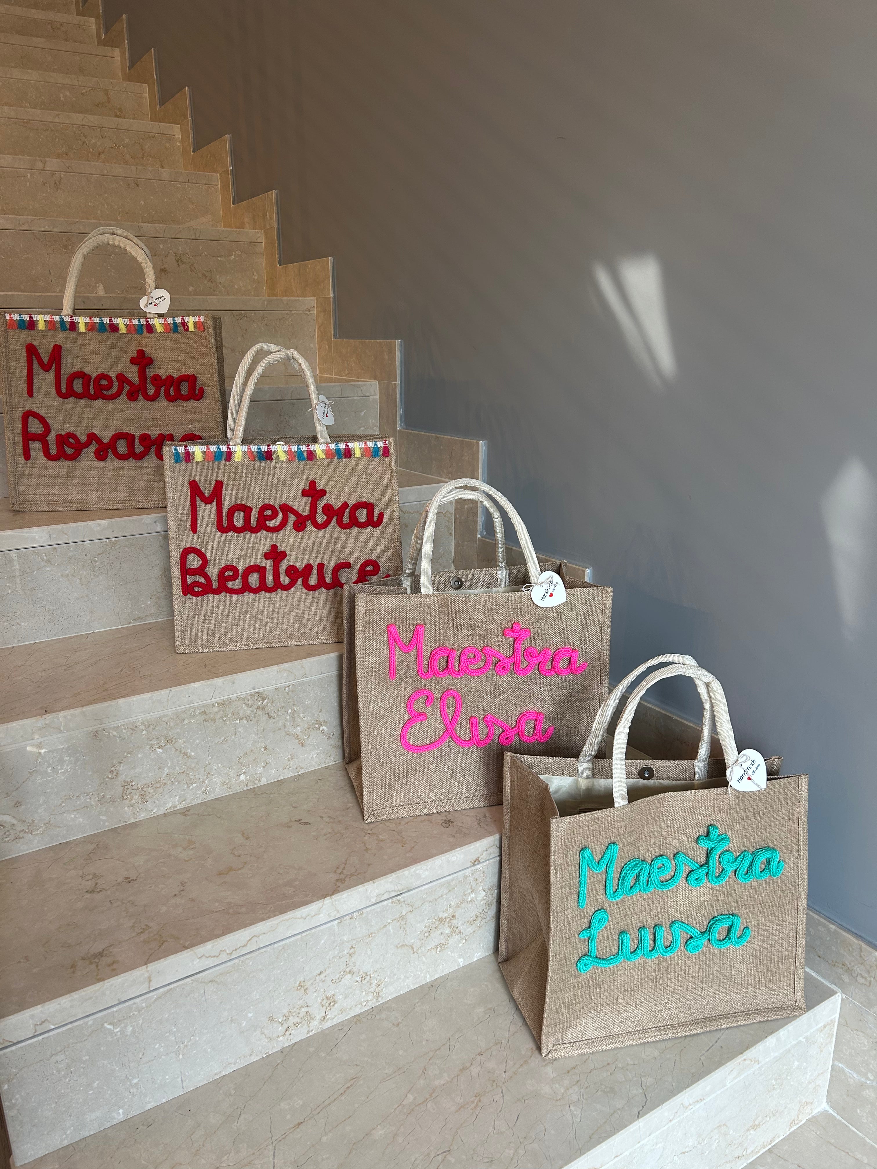 BORSA IN JUTA CON NOME