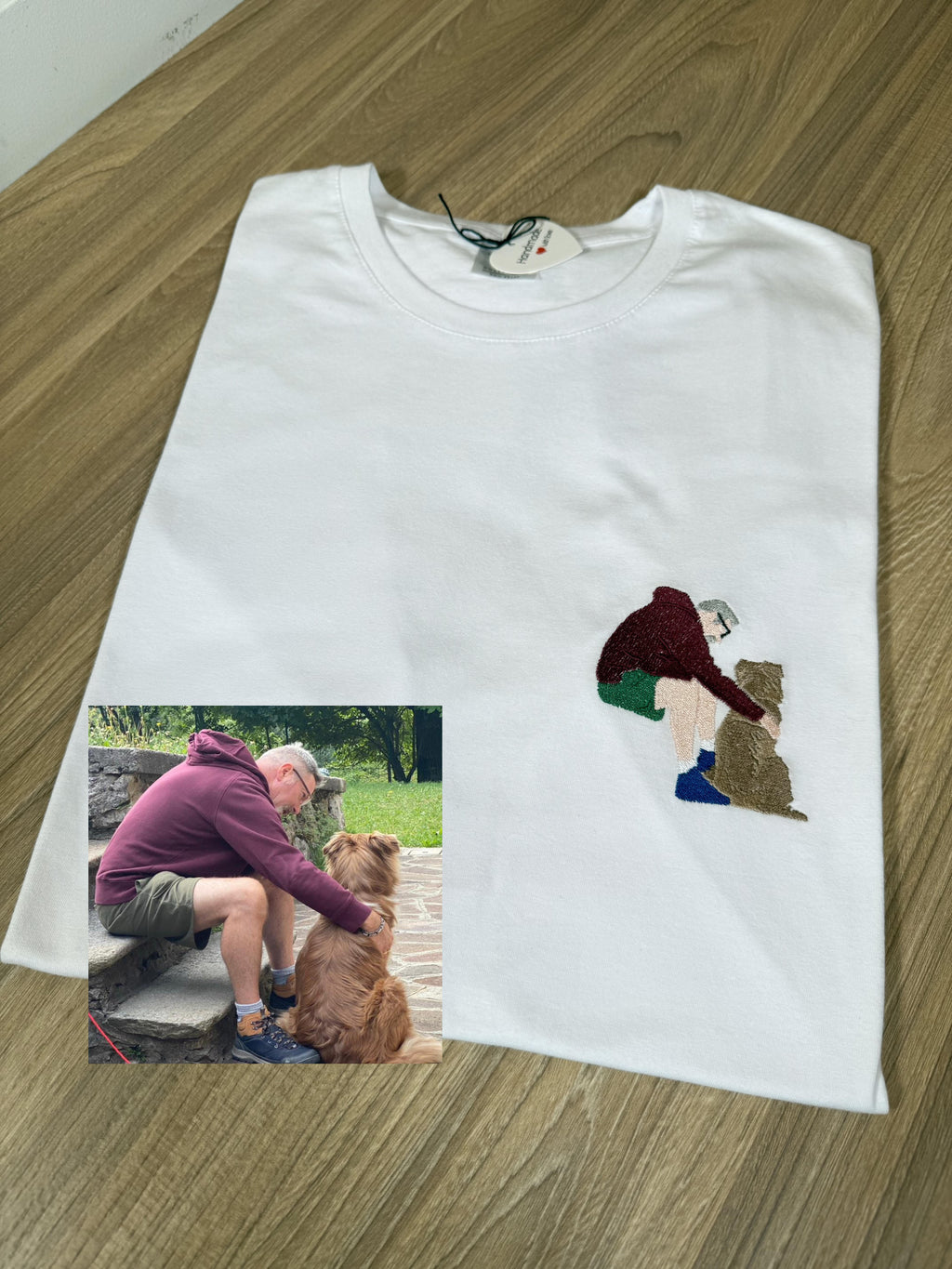 T-SHIRT CON RICAMO DA FOTO