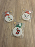 PALLINE DI NATALE RICAMATE