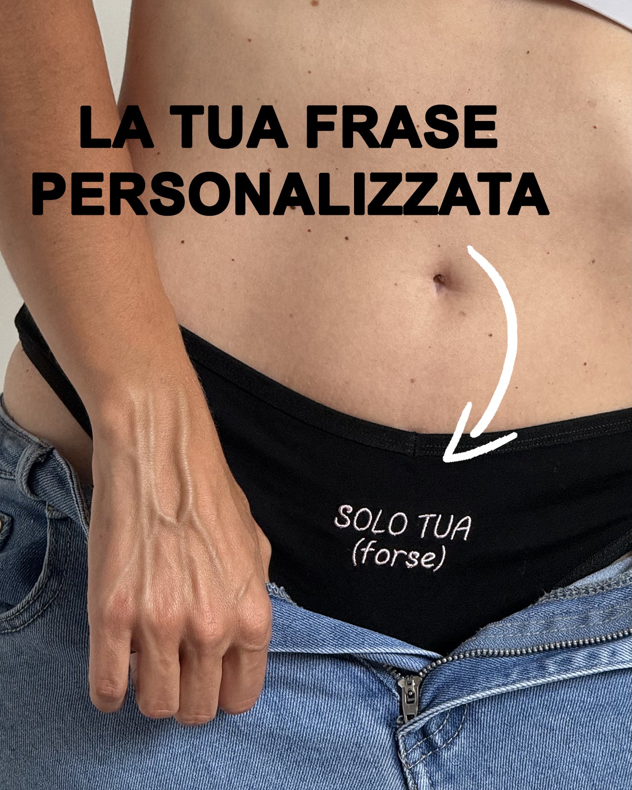 TANGA FRASE PERSONALIZZATA