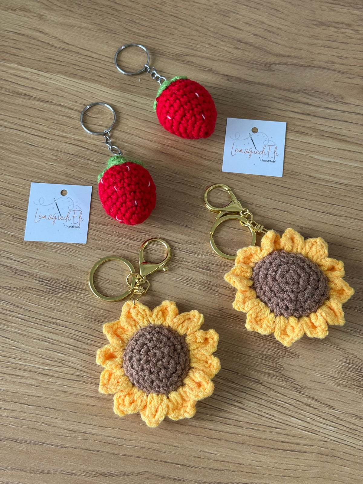 PORTACHIAVI GIRASOLE/FRAGOLA