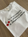 T-SHIRT  "DIFFERENZA TRA CILIEGIE E AMARENE"