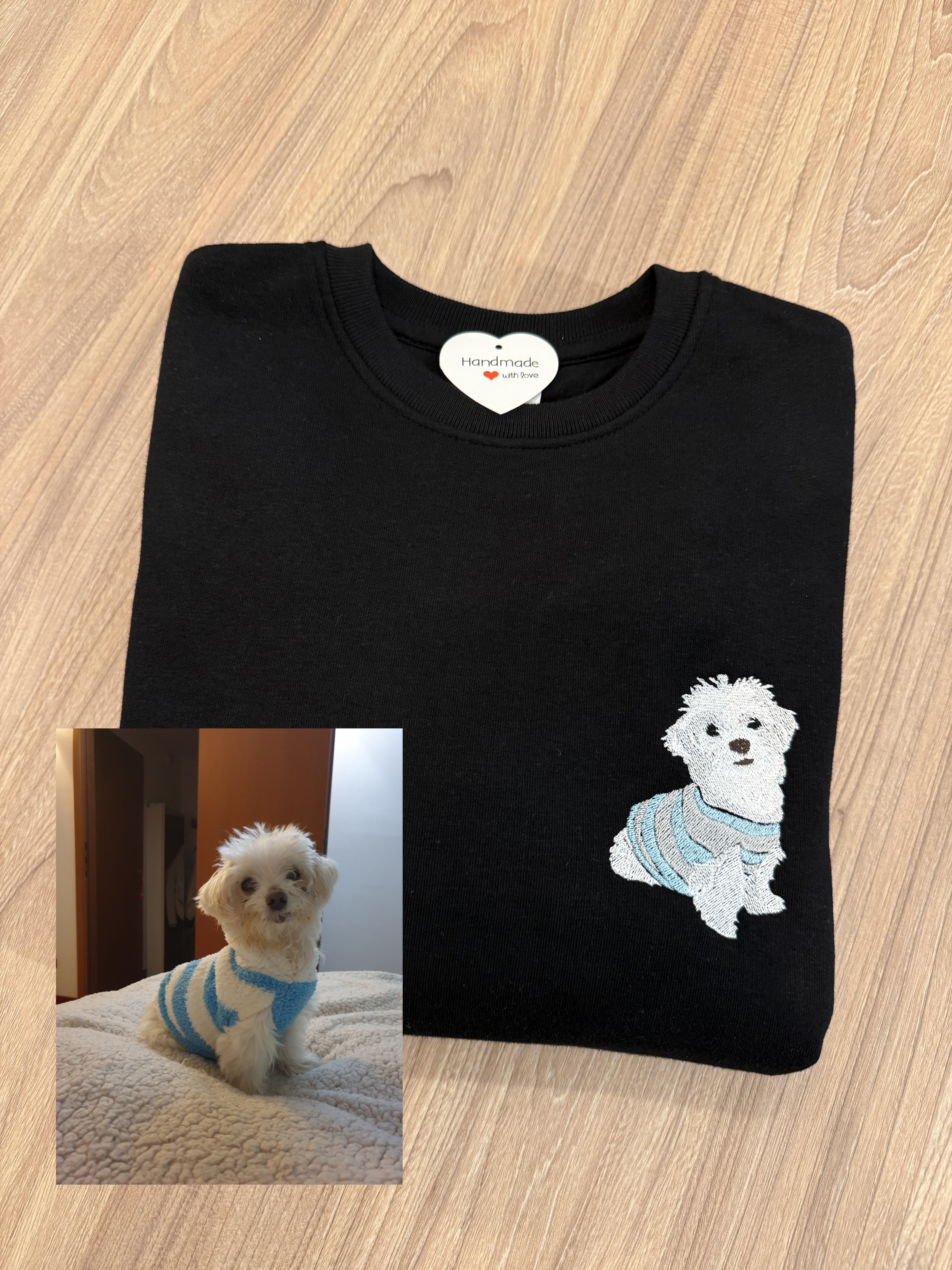 FELPA CON RICAMO DA FOTO