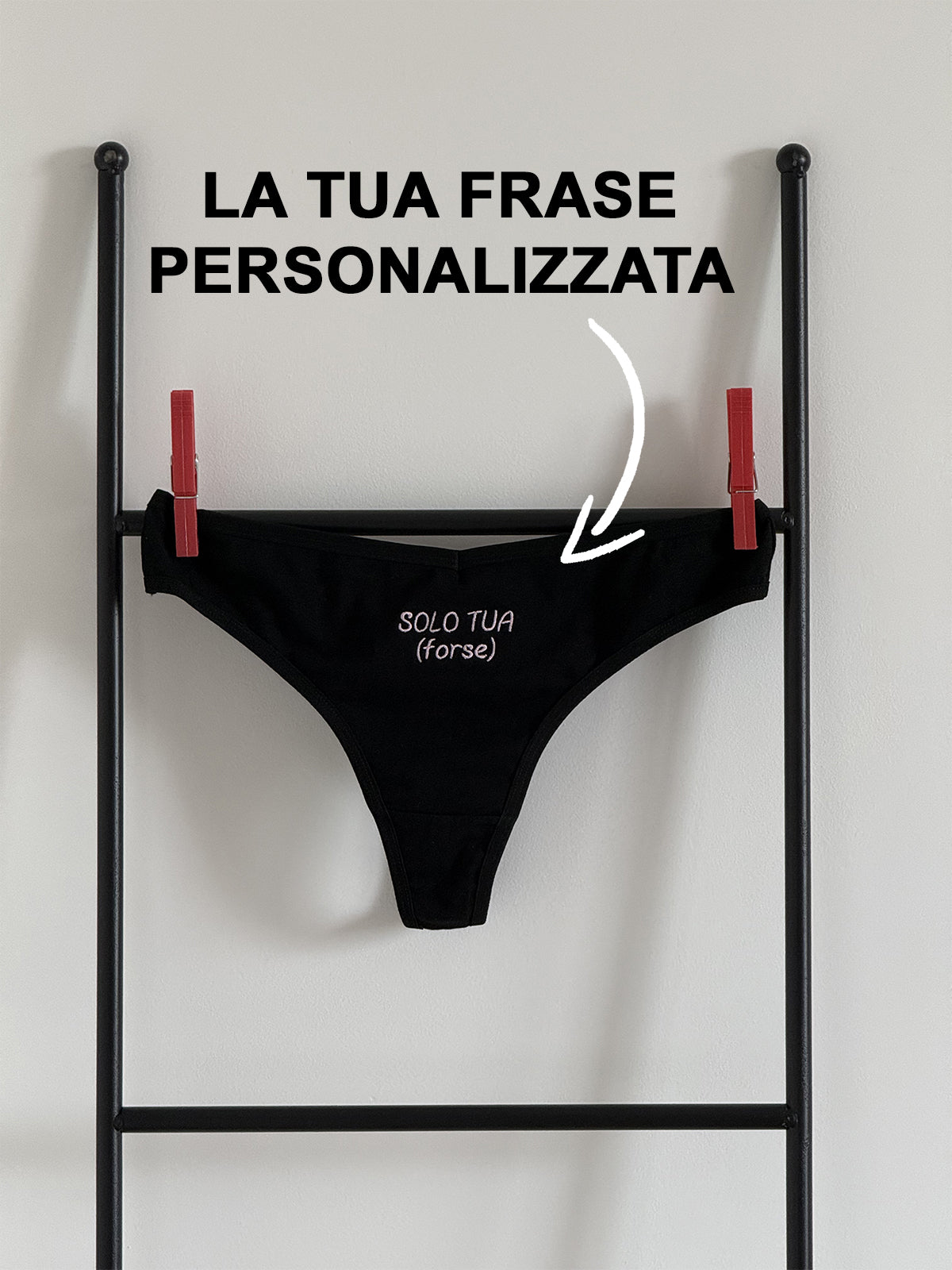 TANGA FRASE PERSONALIZZATA